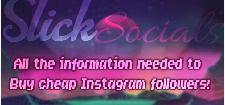 All the information needed to buy cheap Instagram followers!